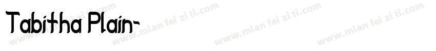 Tabitha Plain字体转换